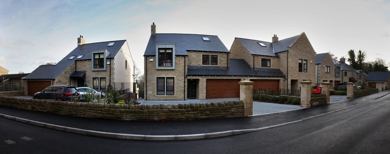 Front of homes at Forge View, Sheffield Front of homes at Forge View, Sheffield