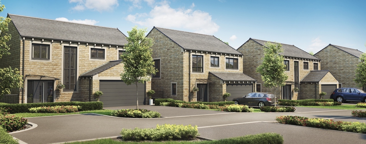 CGI of new homes from Conroy Brook in Upperthong