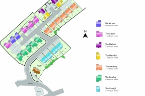 Woodnook, Denby Dale - new homes site plan