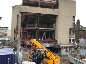 Work underway on the former NUM headquarters in Sheffield.