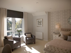 Master bedroom suite at Forge View, Sheffield