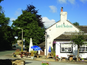 The Lord Nelson pub - perfectly located for Swaine Meadow.
