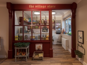 The village store offers old-fashioned sweets, twine and other useful everyday objects.