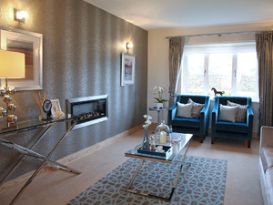 The living room in the showhome at SummerFord, Ingbirchworth