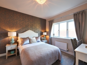 The master bedroom, complete with ensuite