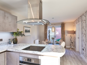 Contemporary dining kitchen