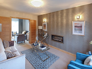 The living room in the showhome at SummerFord, Ingbirchworth