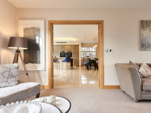 Living space and dining kitchen in the Stocksmead showhome