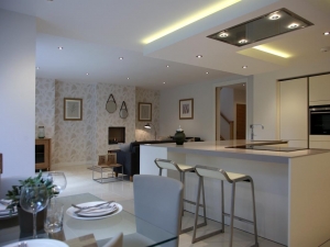 Open plan living / kitchen / dining area is ideal for entertaining.