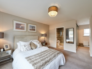 Master bedroom with ensuite bathroom at Stocksmead, Stocksmoor