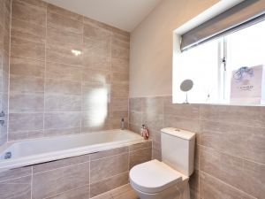 Luxurious tiled bathroom at HighFields