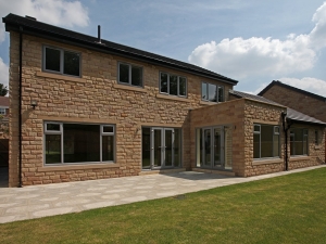 Rear of new build home at Mill Lane Gardens, Ryhill.