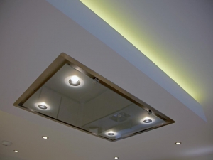 Extractor fan unit in kitchen,